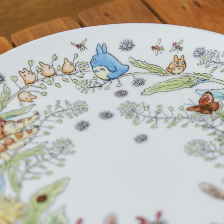 Japanese Porcelain - 23 cmTotoro Dandelion Plate - My Neighbor Totoro