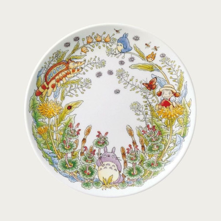 Porcelaine japonaise - Assiette 23 cm Totoro Pissenlit - Mon Voisin Totoro