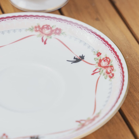 Porcelaine japonaise - Tasse et Sous Tasse Jiji - Kiki la petite sorcière