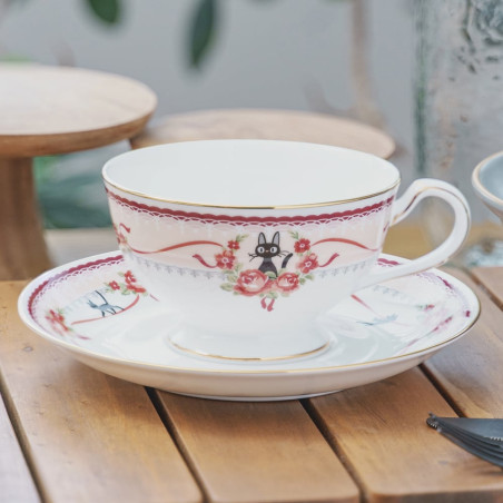 Japanese Porcelain - Cup and Saucer Jiij - Kiki's Delivery Service