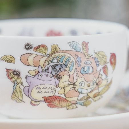 Porcelaine japonaise - Tasse et Sous Tasse Totoro Baies - Mon Voisin Totoro