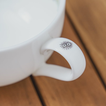 Japanese Porcelain - Cup and Saucer Totoro Berries - My Neighbor Totoro