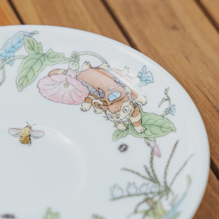 Japanese Porcelain - Cup and Saucer Totoro Bindweed - My Neighbor Totoro