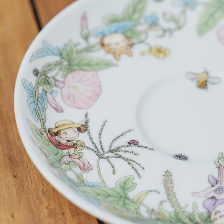 Japanese Porcelain - Cup and Saucer Totoro Bindweed - My Neighbor Totoro