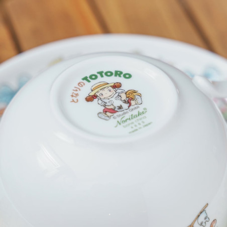 Porcelaine japonaise - Tasse et Sous Tasse Totoro Viorne - Mon Voisin Totoro