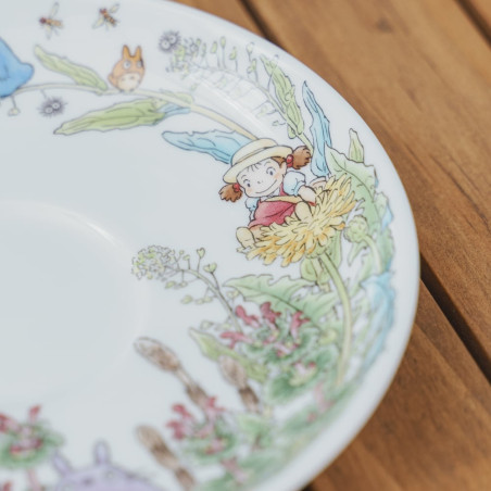 Japanese Porcelain - Cup and Saucer Totoro Dandelion - My Neighbor Totoro