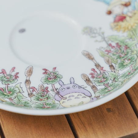 Japanese Porcelain - Cup and Saucer Totoro Dandelion - My Neighbor Totoro