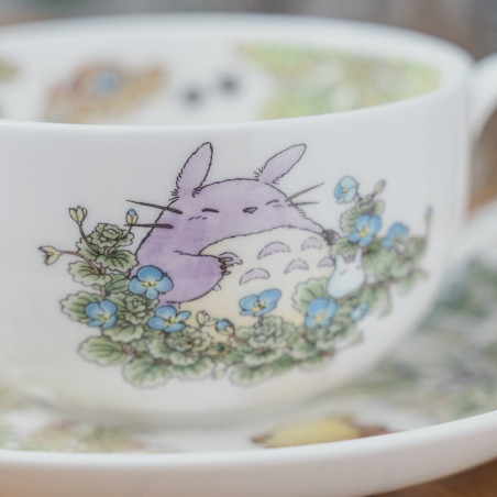Porcelaine japonaise - Tasse et Sous Tasse Totoro Ooinuhugri - Mon Voisin Totoro