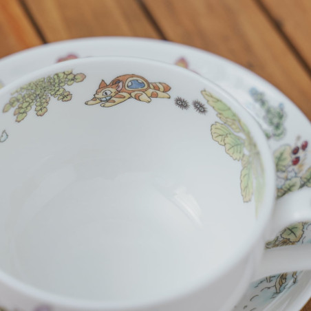 Japanese Porcelain - Cup and Saucer Totoro Ooinuhugri - My Neighbor Totoro