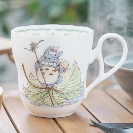 Japanese Porcelain - Cup Totoro Autumn Leaf - My Neighbor Totoro