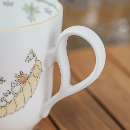 Japanese Porcelain - Cup Totoro Autumn Leaf - My Neighbor Totoro