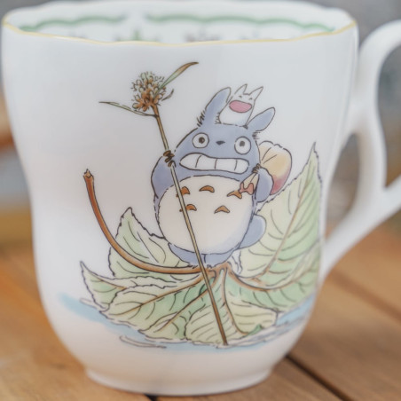 Japanese Porcelain - Cup Totoro Autumn Leaf - My Neighbor Totoro