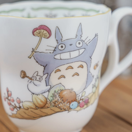 Japanese Porcelain - Totoro Mushroom Mug - My Neighbor Totoro