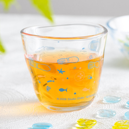 Cuisine et vaisselle - Verre transparent Ponyo sous la mer - Ponyo sur la falaise