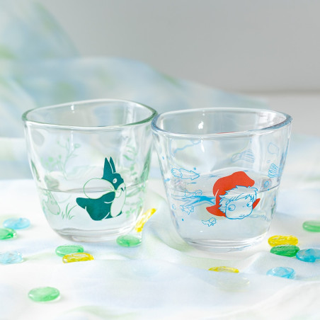 Cuisine et vaisselle - Verre transparent Ponyo sous la mer - Ponyo sur la falaise