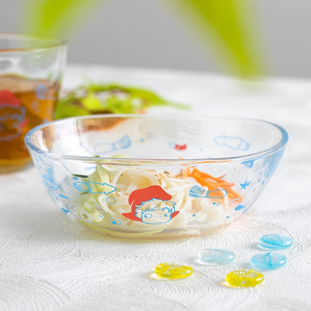 Kitchen and tableware - Transparent bowl 13cm Ponyo under the sea - Ponyo on the Cliff