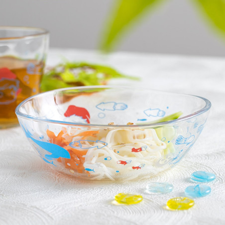 Kitchen and tableware - Transparent bowl 13cm Ponyo under the sea - Ponyo on the Cliff