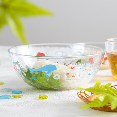 Kitchen and tableware - Transparent bowl 17cm Ponyo under the sea - Ponyo on the Cliff