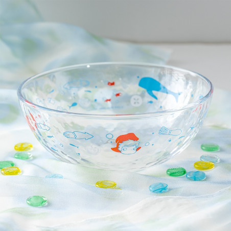 Kitchen and tableware - Transparent bowl 17cm Ponyo under the sea - Ponyo on the Cliff
