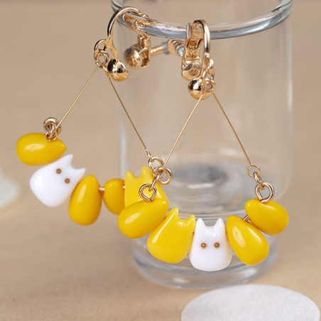 Jewellery - Small Totoro & Corn Clipped Earrings - My Neighbor Totoro