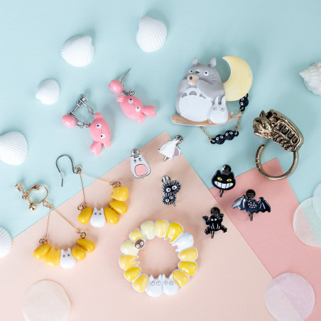 Jewellery - Small Totoro & Corn Clipped Earrings - My Neighbor Totoro