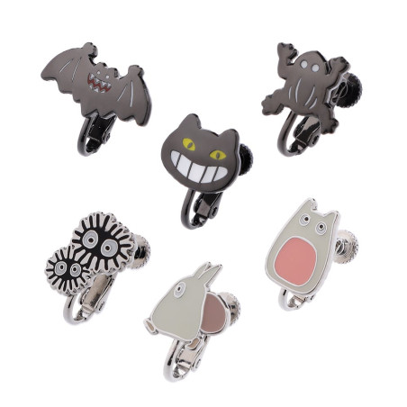 Jewellery - Totoro opening Clipped Earrings set of 6 - My Neighbor Totoro