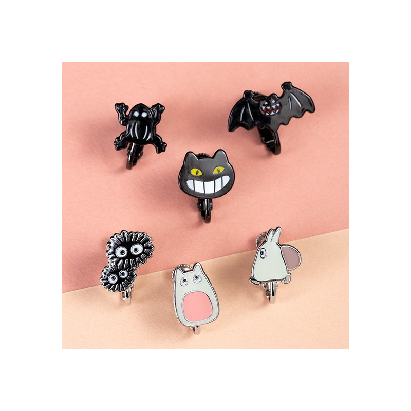 Jewellery - Totoro opening Clipped Earrings set of 6 - My Neighbor Totoro