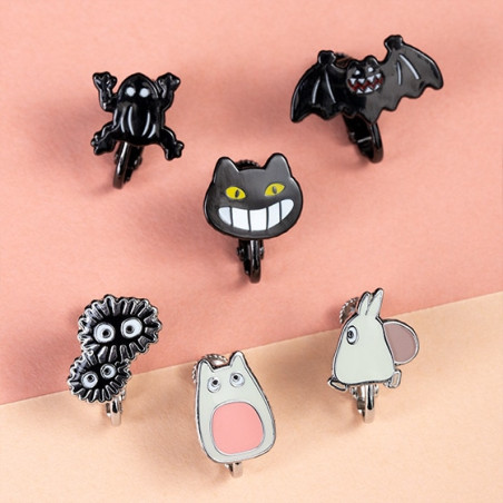 Bijoux - Boucles d’oreilles clip Générique Totoro set de 6 - Mon Voisin Totoro