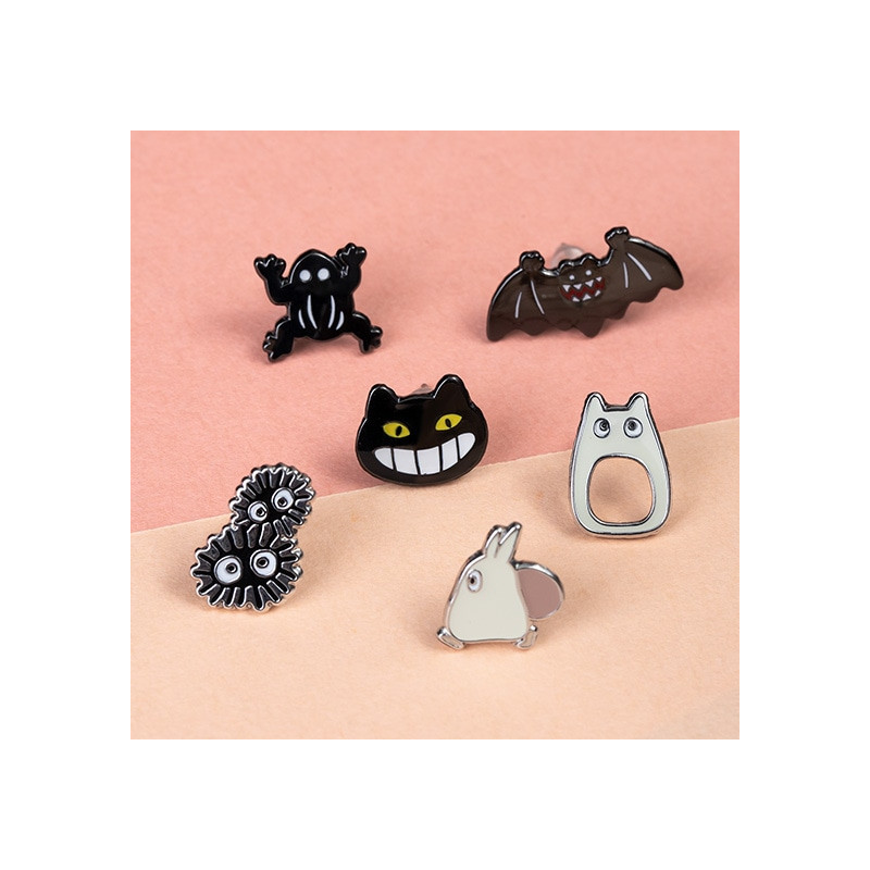 Bijoux - Boucles d’oreilles percées Générique set de 6 - Mon Voisin Totoro