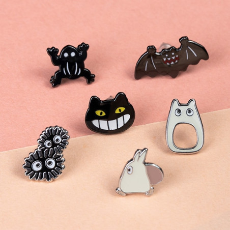 Jewellery - Totoro opening Pierced Earrings set of 6 - My Neighbor Totoro