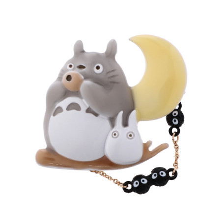 Pins - Brooch Totoro Ocarina under the moon - My Neighbor Totoro