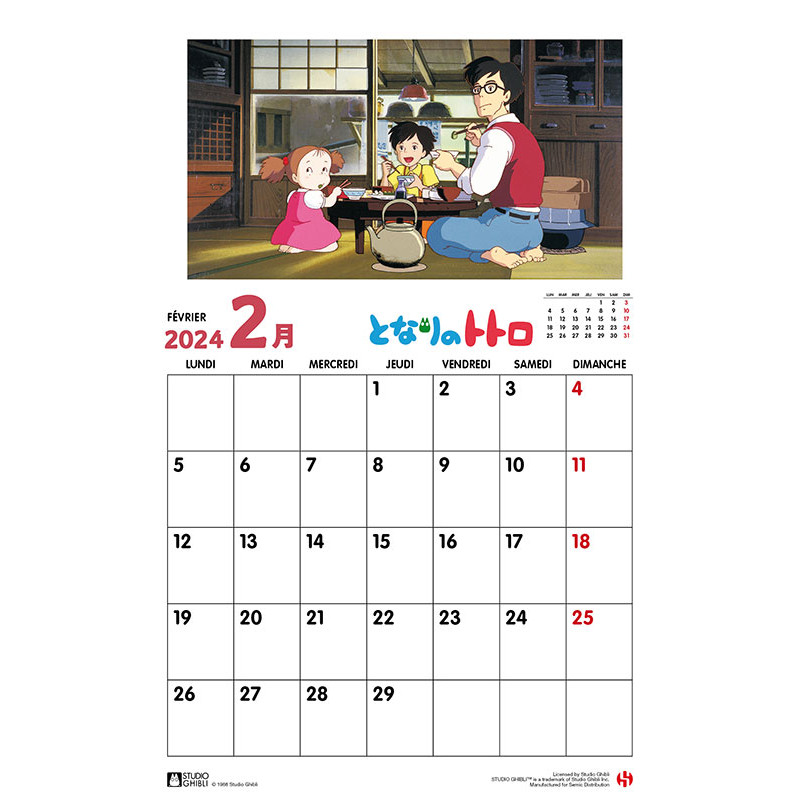 Schedule diaries and Calendars - Totoro Calendar 2024 - DE