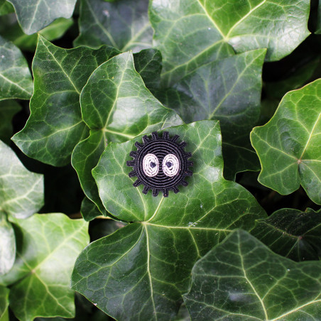 Pins - Embroidered Jewel Brooch Soot Sprite - My Neighbor Totoro