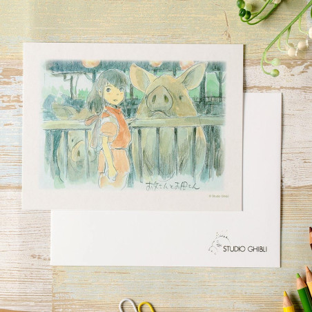 Postcards and Letter papers - Watercolour Greeting cards 24 x 15,8 cm Chihiro - Spirited Away