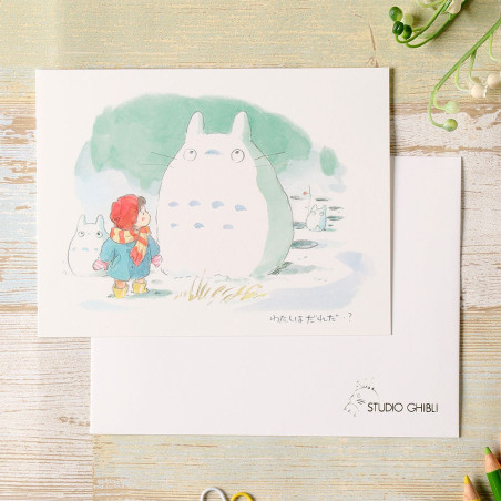 Postcards and Letter papers - Watercolour Greeting cards 24 x 15,8 cm Winter - My Neighbor Totoro