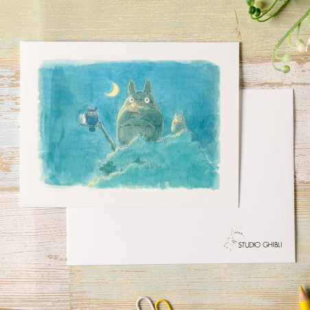 Postcards and Letter papers - Watercolour Greeting cards 24 x 15,8 cm Autumn - My Neighbor Totoro