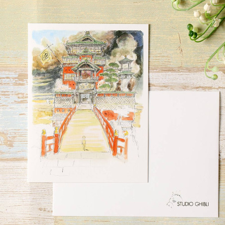 Cartes postales et Papier à lettres - Carte de vœux aquarelle 24 x 15,8 cm Aburaya - Le Voyage de Chihiro