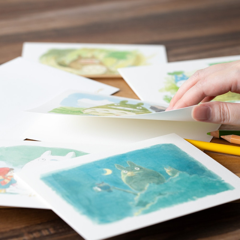 Postcards and Letter papers - Watercolour Greeting cards 24 x 15,8 cm Ashitaka and Yakul - Princess