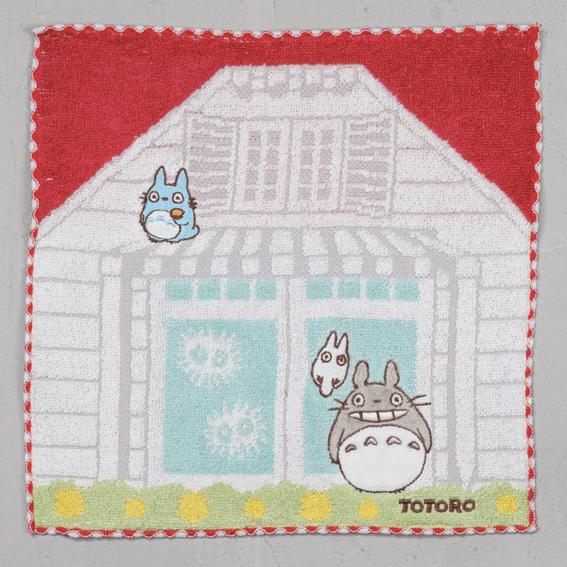 Linge de maison - Mini Serviette Maison de Satsuki & Mei 25x25 cm - Mon Voisin Totoro