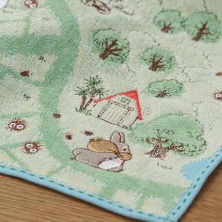 Household linen - Mini Towel Hiking map 25x25 cm - My Neighbor Totoro