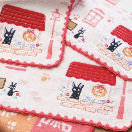 Linge de maison - Mini Serviette Jiji devanture 25x25 cm - Kiki la petite sorcière