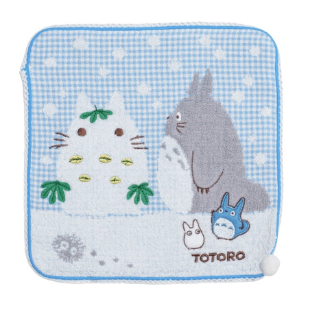 Textile - Mini Serviette Bonhomme de neige 25x25 cm - Mon Voisin Totoro