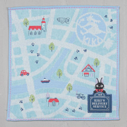 Ropa de hogar - Mini servilleta Mapa de la ciudad 25x25 cm - Nicky, la aprendiz de bruja