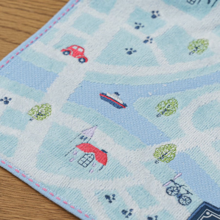 Household linen - Mini Towel City map 25x25 cm - Kiki's Delivery Service