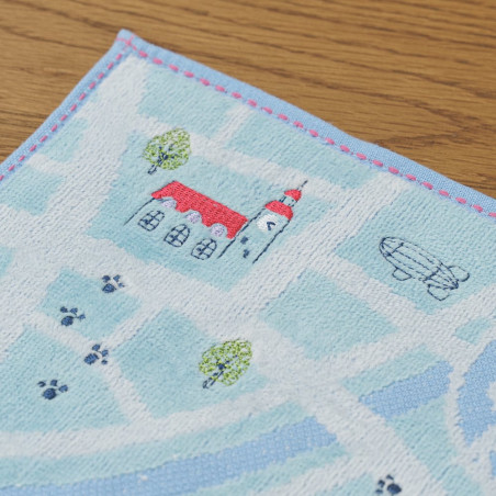 Household linen - Mini Towel City map 25x25 cm - Kiki's Delivery Service