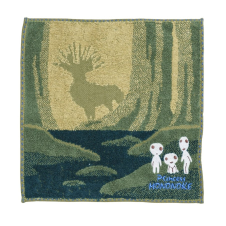 Linge de maison - Mini Serviette Ombre du Dieu Cerf 25x25 cm - Princesse Mononoké