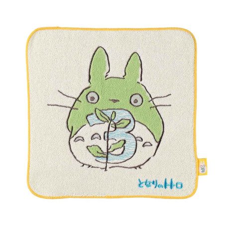 Linge de maison - Mini Serviette Totoro anniversaire 3 25x25 cm - Mon Voisin Totoro