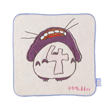 Linge de maison - Mini Serviette Totoro anniversaire 4 25x25 cm - Mon Voisin Totoro