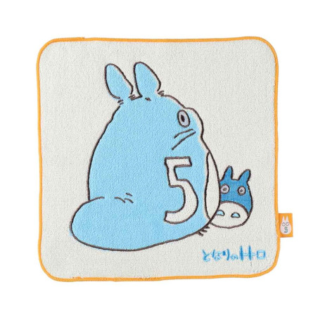 Linge de maison - Mini Serviette Totoro anniversaire 5 25x25 cm - Mon Voisin Totoro