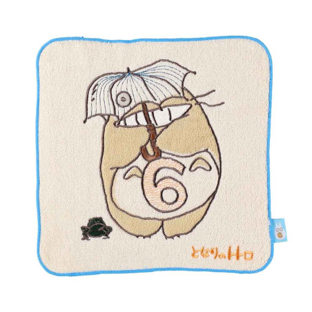 Linge de maison - Mini Serviette Totoro anniversaire 6 25x25 cm - Mon Voisin Totoro